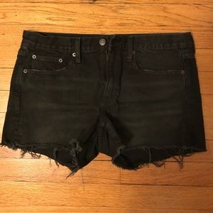 Gap black denim shorts